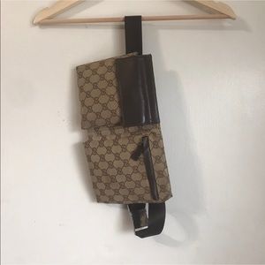 Vintage Gucci monogram waist bag